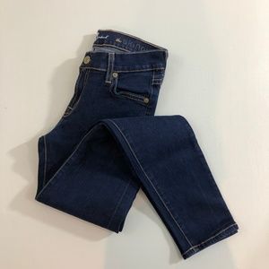 7 For All Mankind Skinny Ankle Jeans Dark Wash Women's 24